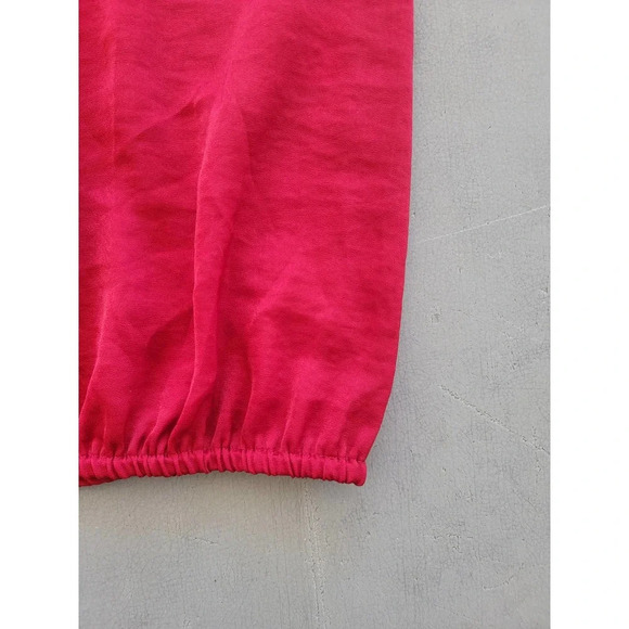 41‎ Hawthorn Red Mabilia Tie Neck Sleeveless Blouse - Picture 3 of 5